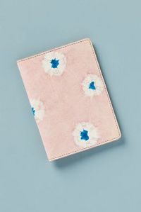 Shibori-Dyed Leather Passport Holder | Anthropologie