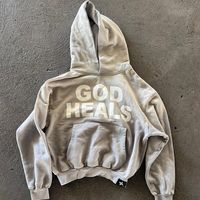 The Full Sleeves God Heals Hoodie is more than just a piece of clothing—it's a statement. This comfortable and stylish hoodie combines bold messaging with a snug fit, making it a perfect addition to any wardrobe. Whether you're out and about or enjoying a laid-back day, this hoodie offers both comfort and purpose.