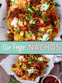 Did you know you can make amazing nachos in the air fryer? This easy recipe is the best way to enjoy cheesy nachos in just 5 minutes! Perfect for a quick family meal or snack, once you try Air Fryer Nachos, you'll never make them any other way again.