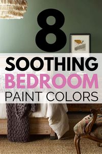 A calming and soothing bedroom environment has become more important than ever. Second, only to minimalizing clutter, choosing a soothing bedroom paint color is key to creating a retreat within your home. #bedroompaintcolors #soothingbedroompaintcolors #bedroomdecor #bedroomideas #bedroomdesginideas #homedecor #decor