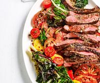 Grilled hanger steak recipe with spiced vincotto