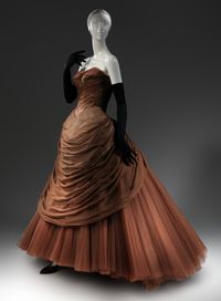 Charles James (American, born Great Britain, 1906–1978). "Swan" Evening Dress, ca. 1954. The Metropolitan Museum of Art, New York. Brooklyn Museum Costume Collection at The Metropolitan Museum of Art, Gift of the Brooklyn Museum, 2009 (2009.300.8523) #CharlesJames