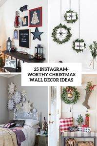 25 Instagram-Worthy Christmas Wall Decor Ideas - DigsDigs