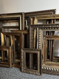 We ship worldwide  This listing is for a collection of 4 frames chosen by us within this price bracket (4 small/ med frames). These will be chosen from out more standard range. If you are looking for something more spectacular do get in touch or see all our listings.  We have a large collection of ornate frames from £60 up to £450 each.  Rich with character and individuality The frames will not be new and some will have wear which adds to their charm.  They will have varying ages and some are mo