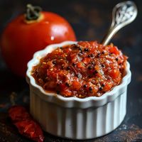 Tomato Chutney Recipe - How to Make Fresh Tomato Chutney Quickly at Home - khaddoroshik