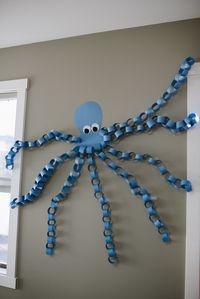 Easy Octopus Birthday Decoration Craft Paper