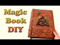 Polymer Clay Journal Cover Tutorial | Leafy Nature Fantasy DIY Book Cover - YouTube