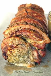 Rosemary roasted pork with Maple apple sauce