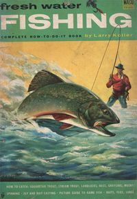 Fresh Water Fishing magazine, 1954, cover art by Fred Sweney