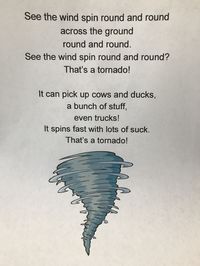 Tornado song for preschool weather curriculum.