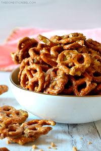 Butter Toffee Pretzels | The Domestic Rebel