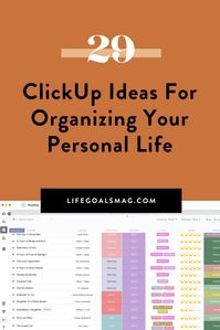 29 Ideas For Organizing Your Personal Life With ClickUp