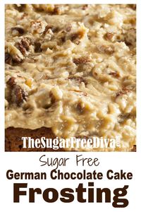 Sugar Free German Chocolate Frosting #sugarfree #cake #frosting #chocolate #diy #homemade #recipe