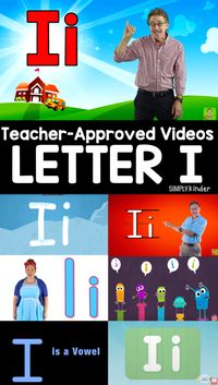 Teacher-Approved Videos Letter I :  Finding appropriate videos on YouTube can be difficult sometimes. So were previewed and made a list of Teacher-Approved Videos Letter I to help teach all about the letter I.  The Letter I Song by ABCMouse.com (2:15)  Your students will be begging you to play this one again. So fun to sing along with this song that also rhyming while singing through dozens of words that begins with i.  Letter I Song (Classic) by Have Fun Teaching (3:34)  This song identifies th