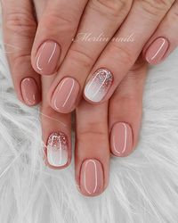 Short Wedding Nails ❤ From a fabulous ballroom fete to an outdoor cat referee celebration, short wedding nails are sophisticated. See short nail ideas in this post. #wedding #bride #weddingforward #weddingnails #ShortWeddingNails