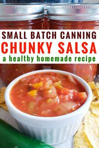 Canned salsa recipe that is homemade healthy and small batch