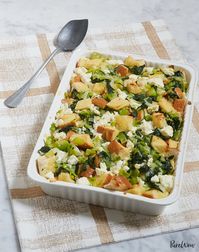 Leek, Kale and Goat Cheese Strata