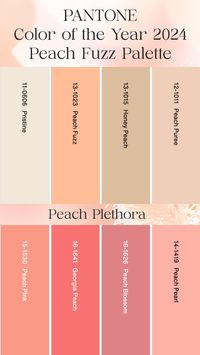 PANTONE Color of the Year Peach Fuzz Palette | Peach Plethora