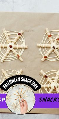 Spider web pretzels are an easy homemade Halloween candy, no baking required, yet they are deliciously spooktacular! Kids will LOVE making them and EATING them this Halloween. The perfect snack idea for a DIY Halloween Party!