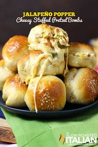 Jalapeño Popper Cheesy Pretzel Bombs