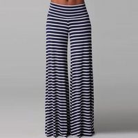 <link href="https://ldzt-media.oss-us-west-1.aliyuncs.com/css/sitetable.css" type="text/css" rel="stylesheet" >Bell-bottom style pants are more and more popular,this pant with striped design can make you looked taller and slimmer and wear bell-bottom is cool,you can wear it at your daily life,whi...