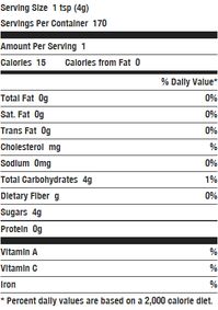 Nutrition Facts | Wholesome! | Demerara Sugar |  INGREDIENT: Cane Sugar | A golden-colored, turbinado-style sugar with large sparkling crystals | Topping for cakes, cookies, muffins, crumbles, pies, and creme brulee | Made by crushing the freshly-cut sugar cane to squeeze out the juice rich in vitamins and minerals. The cane juice is evaporated and spun in a turbine to produce the large sparkling golden crystals | #nongmosweetener #koshersweetener #glutenfreesweeten #whatsugar #whatsugarblog