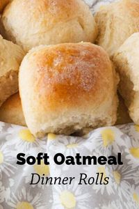 Do you like oatmeal bread? Then you'll love these Soft Oatmeal Dinner Rolls!!! They are easy to make and go great with just about anything!