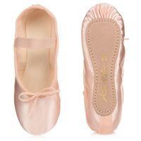 Katz - Girls Pink Satin Ballet Shoes | Childrensalon