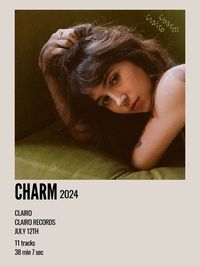 minimal aesthetic polaroid album poster for charm by clairo