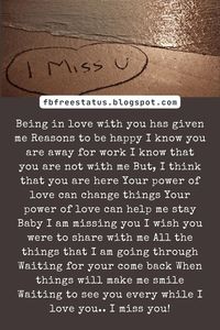 Missing You Poems For Husband