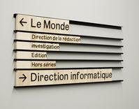 Le Monde Signage on Behance