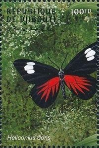 Stamp: Heliconius doris (Djibouti) (Butterflies (2000)) Mi:DJ 687,Sn:DJ 797f,Yt:DJ 762