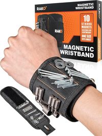 RAK Magnetic Wristband for Holding Screws, Nails and Drill Bits for Men - Made from Premium Ballistic Nylon with Lightweight Powerful Magnets for Dad, Husband, Grandpa, Handyman - Amazon.com