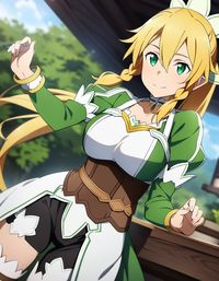 Another fan art of Leafa from Sword Art Online