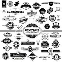 Vintage Commerce Labels - Complete Set Royalty Free Stock Vector Art Illustration