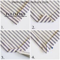 Easy Tea Towel Tutorial {Sewing Mitered Corners} Ann is great! | step by step directions! | onsuttonplace.com