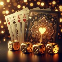 Elegant Casino Elements in Gold and Black royalty free stock photos, #free, #stock, #photos, #ad