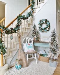 Coastal Christmas Foyer