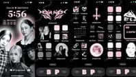 #ios18 #homescreen #lockscreen #organization #ideas #aesthetic #iphone #blackpink #black #pink #customization #layout #roseblackpink #lisa #jennie #jisoo