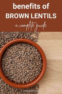 🌱🍲 Discover the world of brown lentils! Uncover their nutritional benefits, learn how to cook them to perfection, and find tips on buying and storing. Say hello to a versatile and healthy addition to your meals with these brown lentil insights. 🌱🍲 Pin it now for brown lentil inspiration. #BrownLentils #CookingTips #NutritionGuide #HealthyEating #CookingSkills #FlavorfulCreations #FoodPhotography #TasteTheGoodness