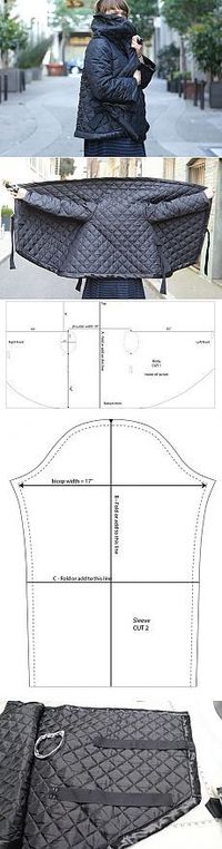 Стеганный прямоугольный жакет (выкройка, Diy) / Простые выкройки / ВТОРАЯ УЛИЦА