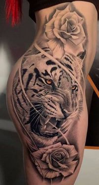 <<Check out more white tiger tattoos #tattoomenow #tattooideas #tattoodesigns #tattoos #whitetiger #tiger