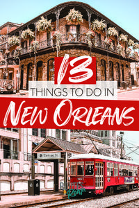 The Best Things to do in New Orleans - 13 different things to do the next time you visit New Orleans - from cemetery and food tours, to riding a street car to visiting the Audubon Aquarium or Insectarium or the world famous World War II Museum. It's famous for Mardi Gras and Bourbon Street, but there's so much more to do!  #NewOrleans #USATravel #Travel #Louisiana #GulfCoast #historytravel