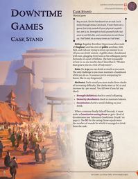 Cask Stand - Downtime Activity - Free! | Humperdink's Wares on Patreon