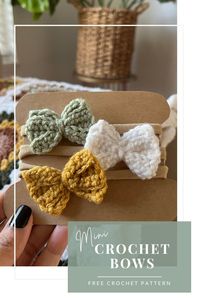 Use up those yarn scraps and make the perfect baby gift in the process. This easy crochet pattern will have you creating bows with any yarn weight in just minutes! Find the free pattern and video tutorial at Crafting for Weeks!