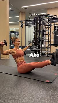 This is a great workout for a flat stomach. Watch this workout video for more ideas. Ab Workout Routine At Home Dumbbells Only | 💪 Click the Link For MORE Workout Routines, Exercise Plans and Gym Tips 🏋️ | LIKE AND SAVE FOR LATER | Credit:tiktok@senada.greca