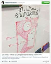 A great list Math Teachers on Instagram. Here is Middle School Math Man's famous whiteboard.