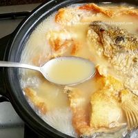 Milky and light brown fish soup, full of flavor and packed with nutritious goodness. This is what I cooked for my family for dinner tonight....