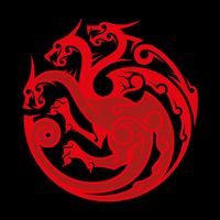 Tribal Tattoo rendition of House Targaryen Sigil from the series Game of Thrones.