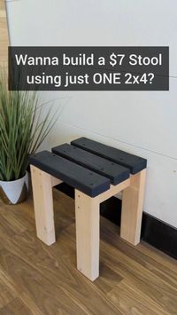 NEW DIY OUT NOW! That's right, you can make this stool with just one 2x4. It keeps the cost cheap, the process easy, and the time invested short. If you don't need a stool at the moment it can also double as a side table or a plant stand. Happy building everyone! #therehablife #diy #diyproject #diyprojects #easydiy #wooddesign #woodworkforall #woodworking #woodworker #wood #2x4 #furniture #furnituredesign #furnituremaker #furnishing #stool #stools #endtable #sidetable #plantstand #plants #hy...